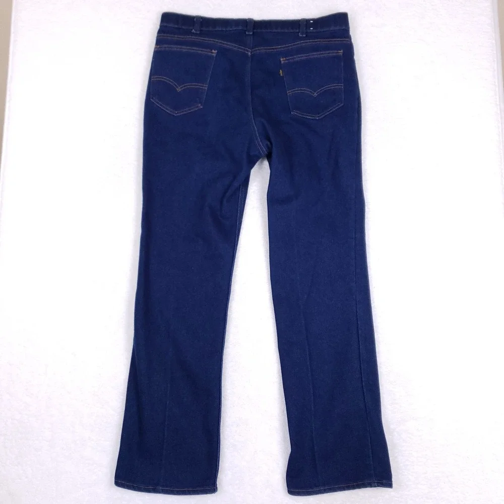 Vintage Levis With A Skosh‎ More Room Jeans W37 L33 USA Dark Wash 90s Fit